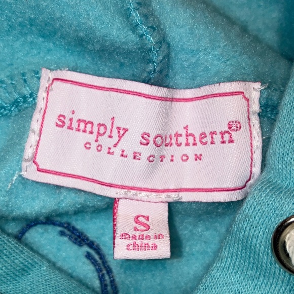 Simply Southern Aqua Hoodie Beach - Picture 2 of 7
